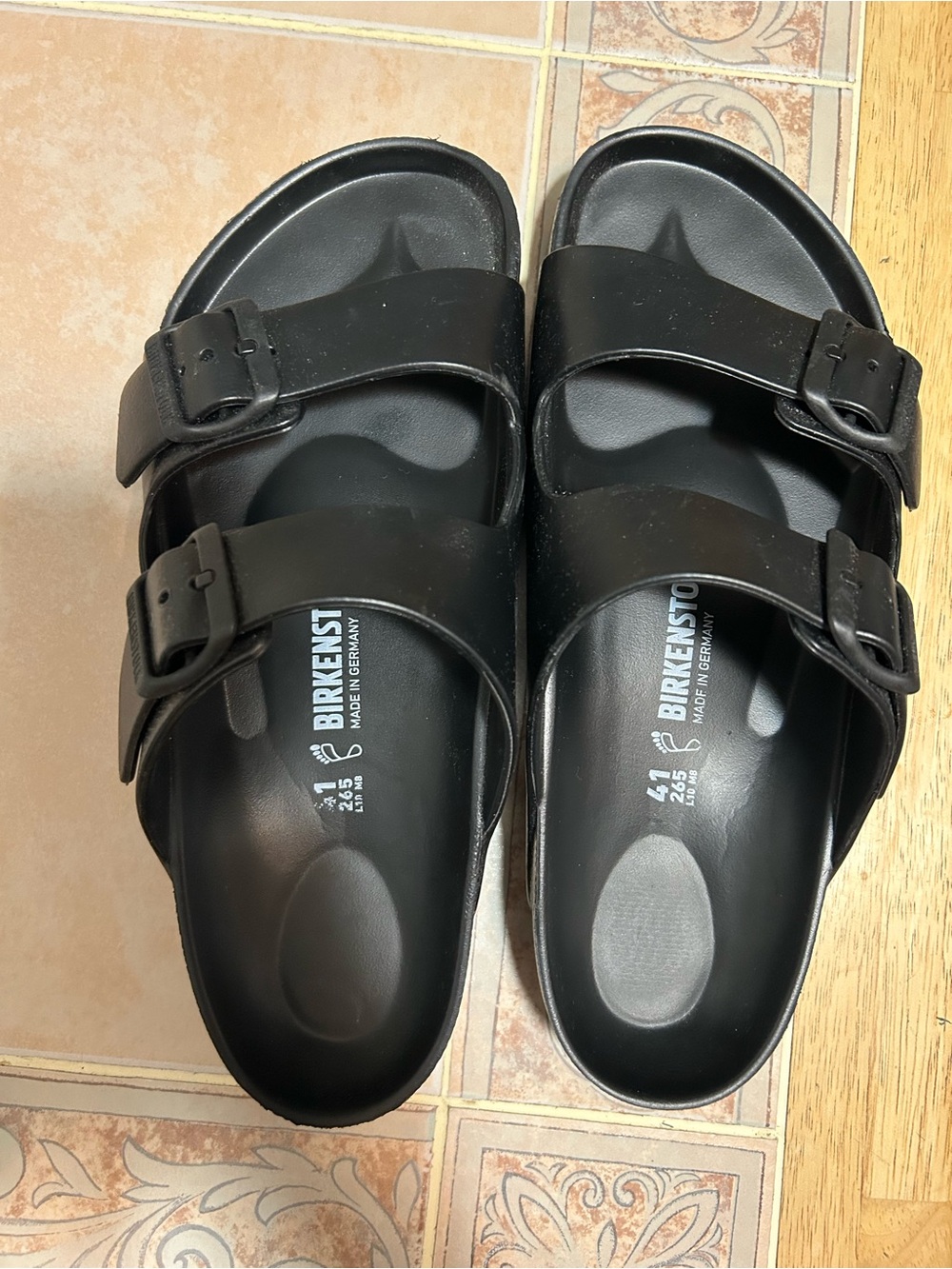 Birkenstock Black Two-Strap EVA Sandals - Picture 2 of 5